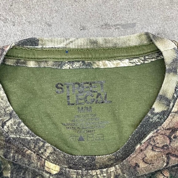 Y2K Camo green and brown long sleeve shirt Size M - Picture 3 of 6